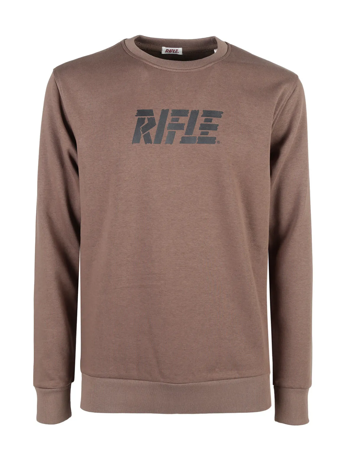 Rifle Felpa girocollo da uomo invernale con logo - marrone