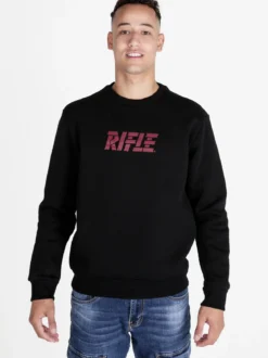Rifle Felpa girocollo pesante da uomo