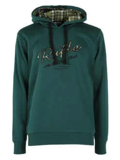 Rifle Felpa invernale da uomo con cappuccio - verde