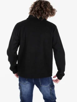 Rifle Giacca camicia da uomo effetto lana con bottoni