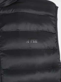 Rifle Gilet da uomo imbottito con cappuccio - nero