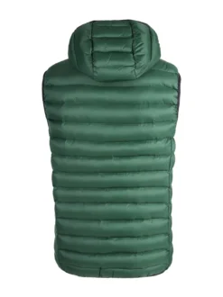 Rifle Gilet da uomo imbottito con cappuccio - verde