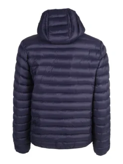 Rifle Giubbotto da uomo imbottito con cappuccio e zip - blu scuro