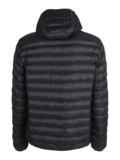 Rifle Giubbotto da uomo imbottito con cappuccio e zip - nero