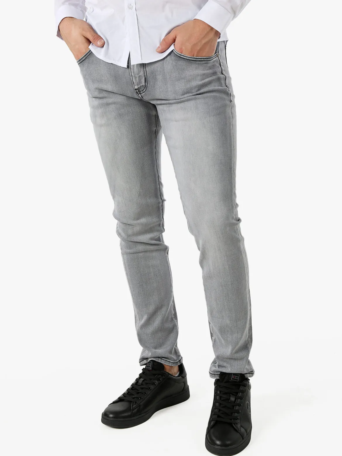 Rifle Jeans da uomo slim fit - grigio