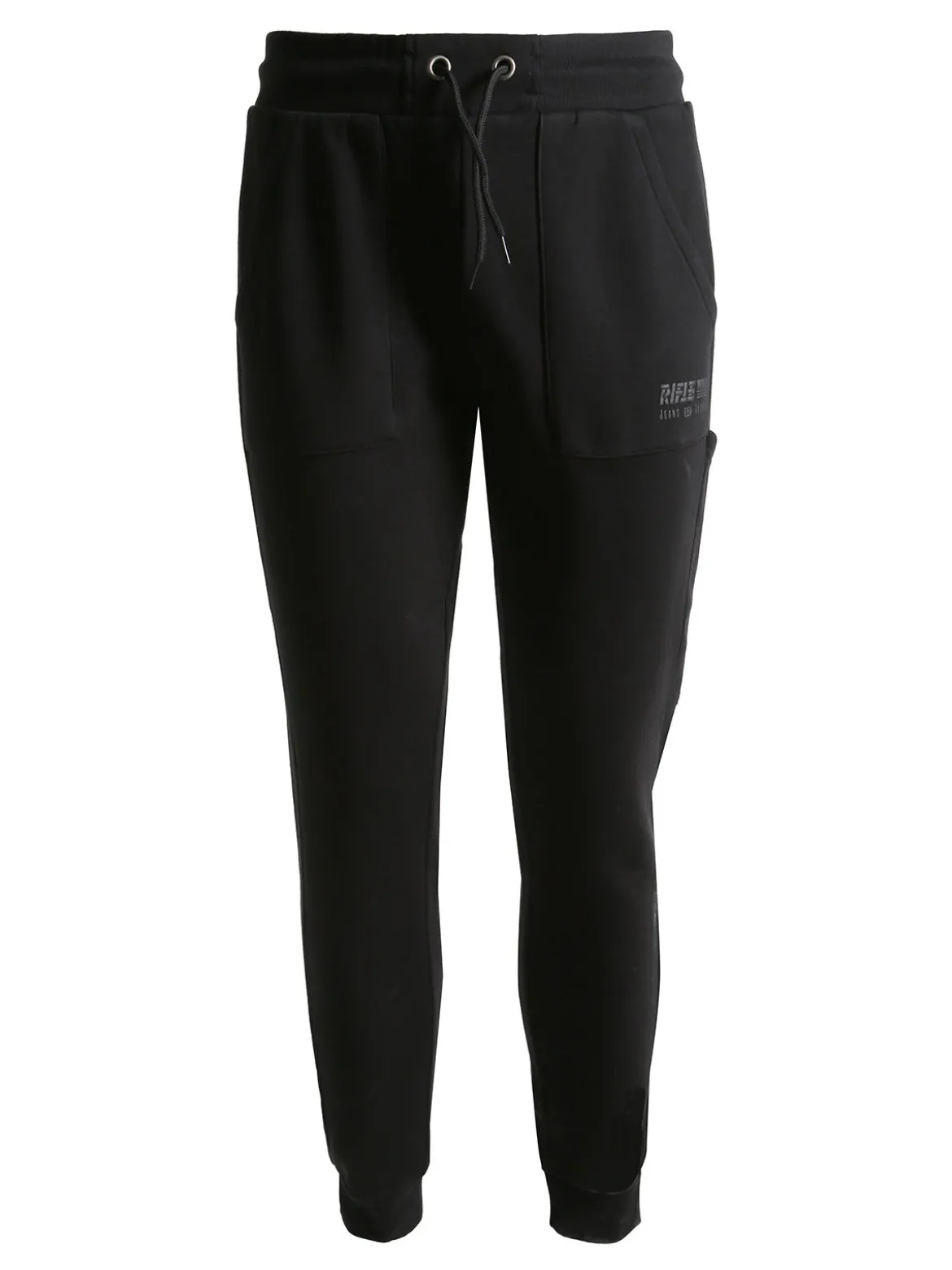 Rifle Pantaloni tuta da uomo con polsini - nero