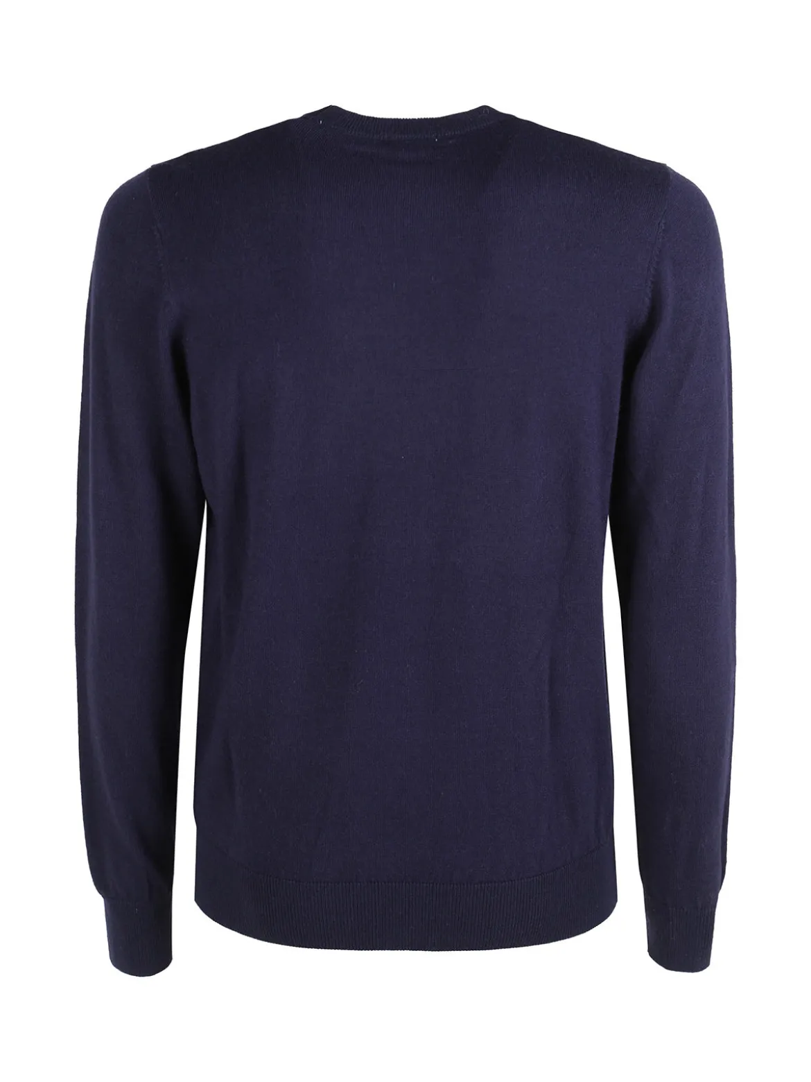 Rifle Pullover girocollo da uomo in maglia misto lana - blu scuro