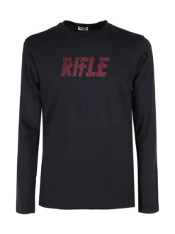 Rifle T-shirt da uomo a maniche lunghe in cotone