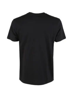 Rifle T-shirt girocollo da uomo in cotone - nero
