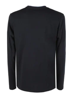 Rifle T-shirt uomo a maniche lunghe in cotone - blu scuro