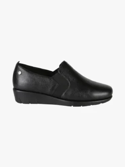 Riposella Mocassini comfort in pelle da donna con zeppa