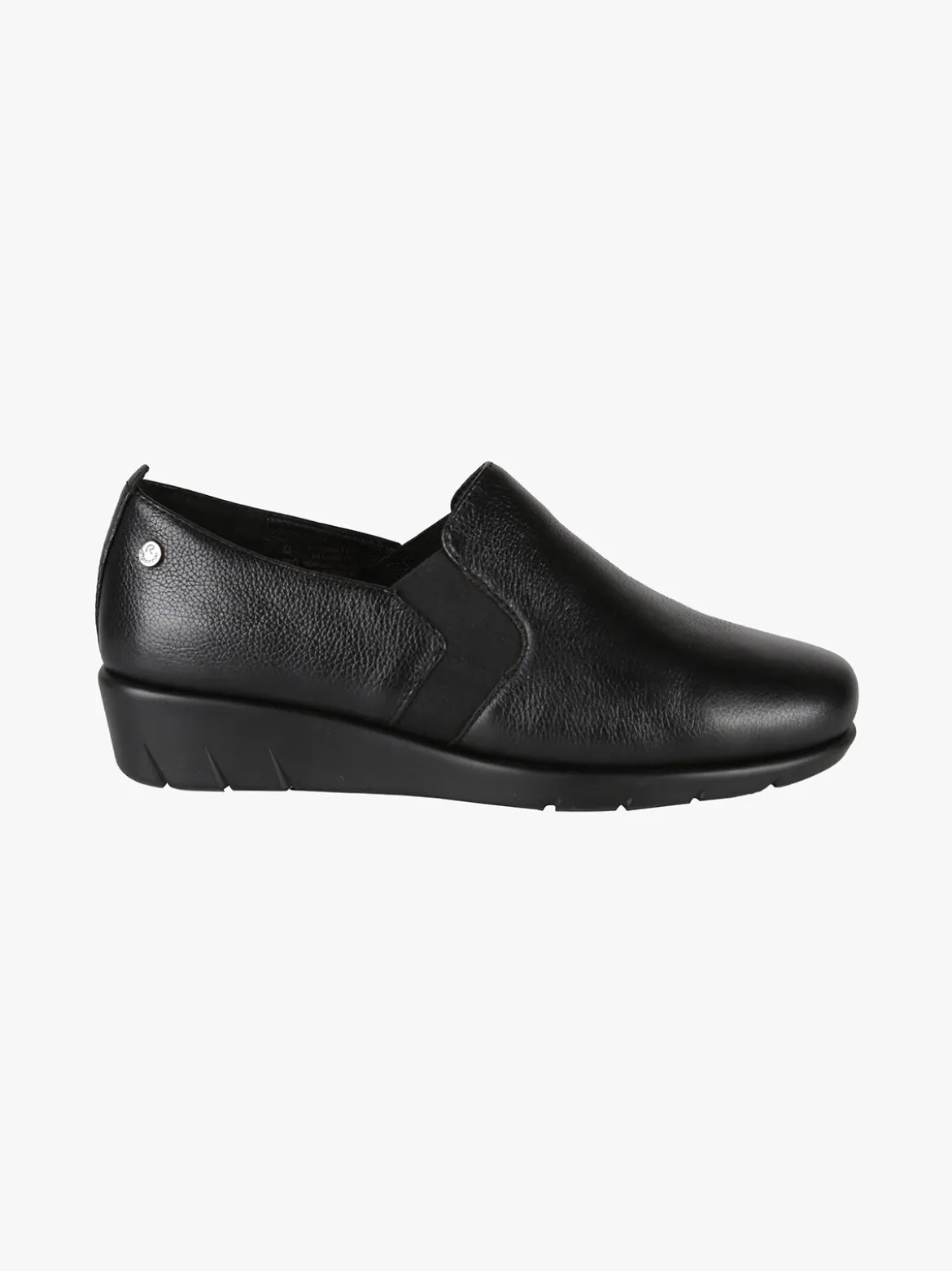 Riposella Mocassini comfort in pelle da donna con zeppa