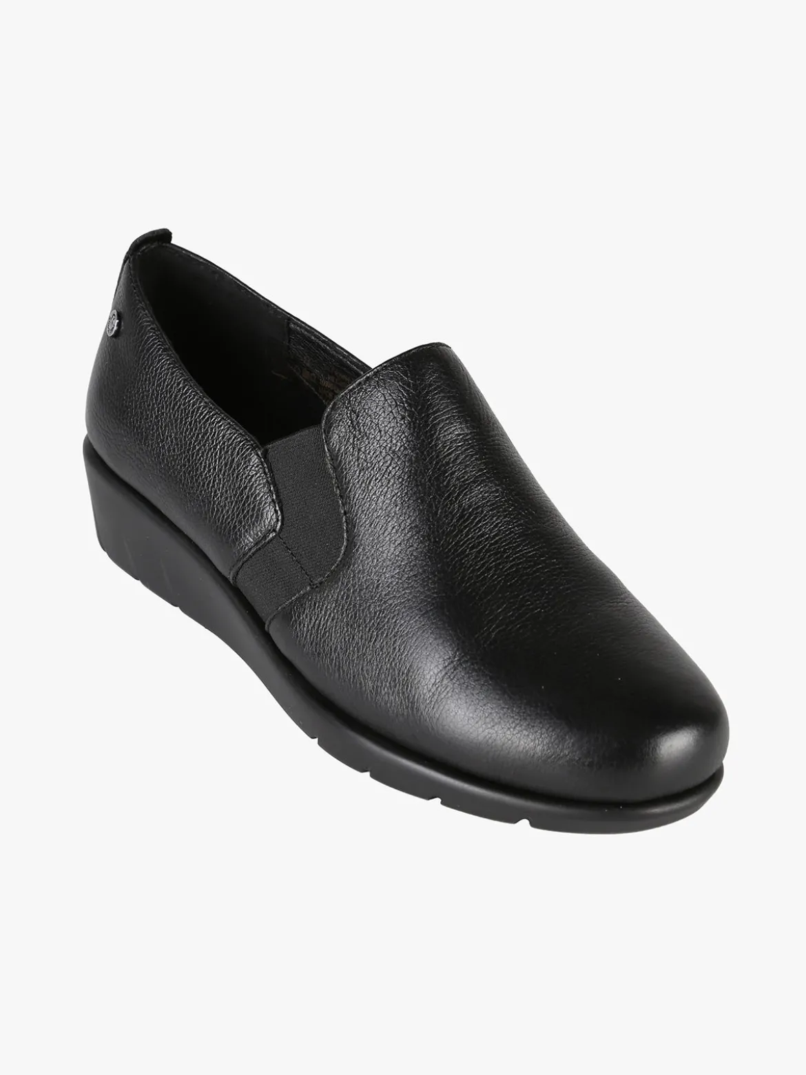 Riposella Mocassini comfort in pelle da donna con zeppa