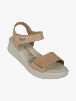 Riposella Sandali donna con zeppa e cinturini a strappo