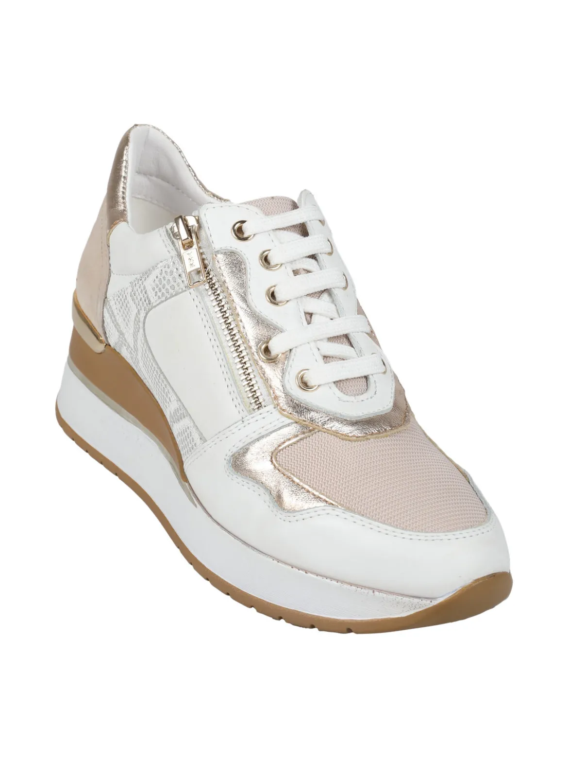 Riposella Sneakers in pelle da donna con zeppa
