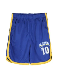 Run Boy Completo corto da ragazzo sportivo con t-shirt e bermuda - blu