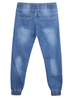 Run Boy Jeans da bambino con coulisse e polsini