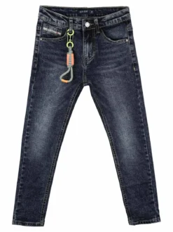 Run Boy Jeans da bambino slim fit con laccetto decorativo