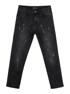 Run Boy Jeans da bambino slim fit - nero