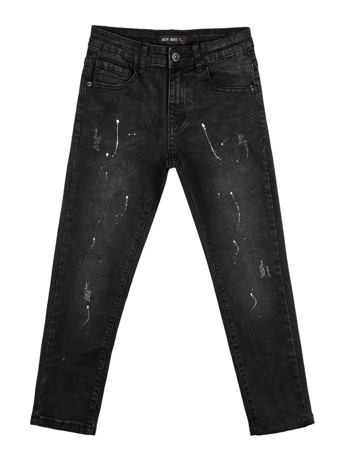 Run Boy Jeans da bambino slim fit - nero