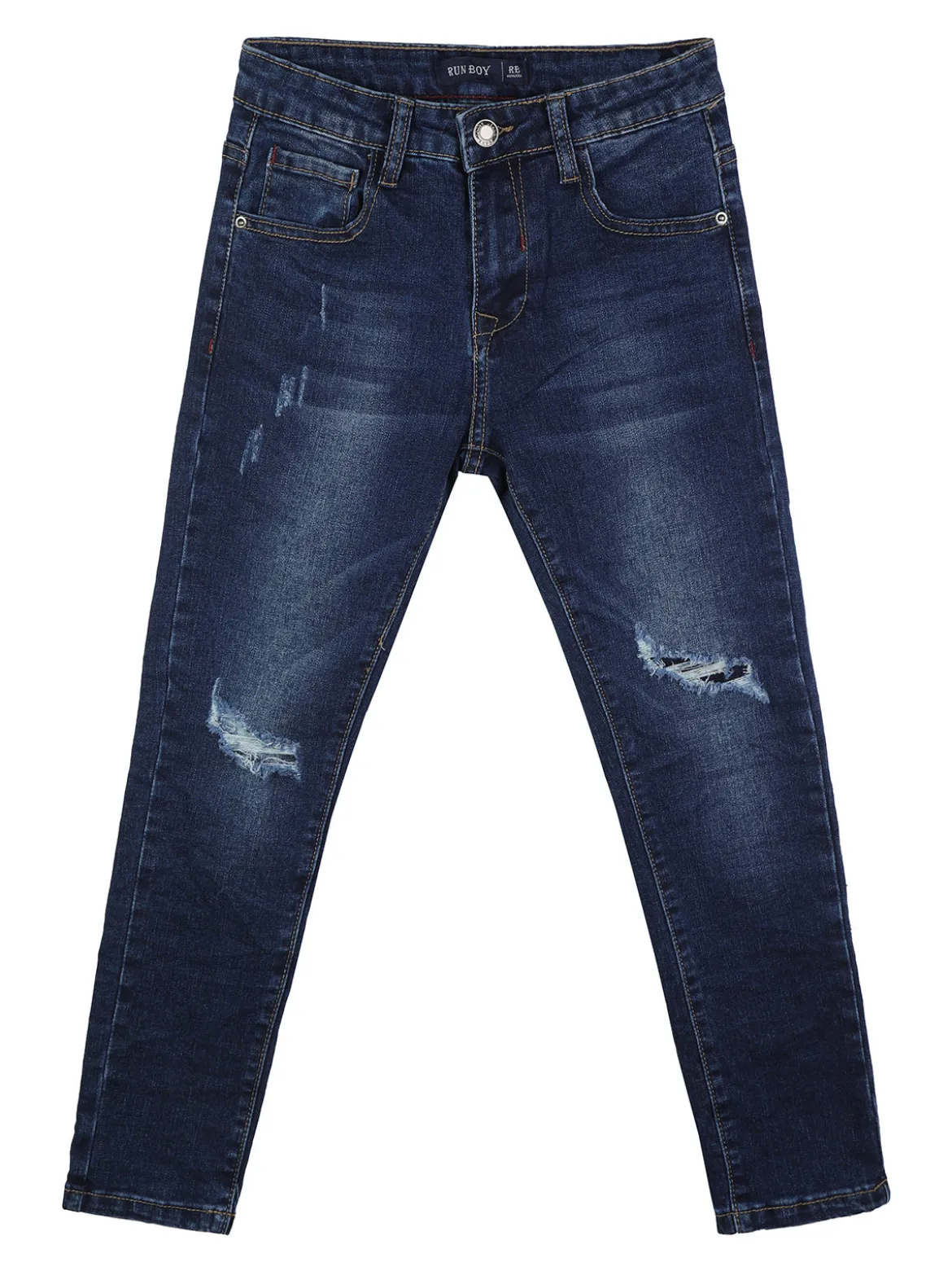 Run Boy Jeans da ragazzo con strappi