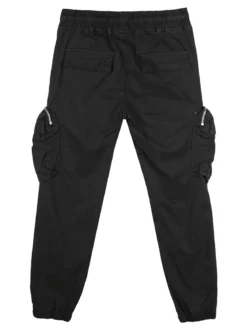 Run Boy Pantaloni cargo da ragazzo con elastico finale - nero