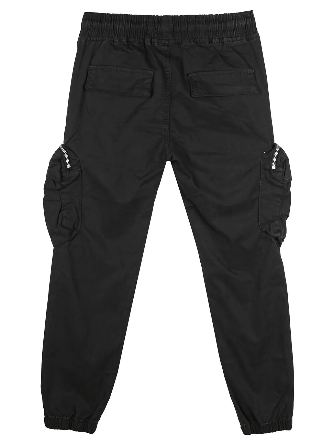 Run Boy Pantaloni cargo da ragazzo con elastico finale - nero