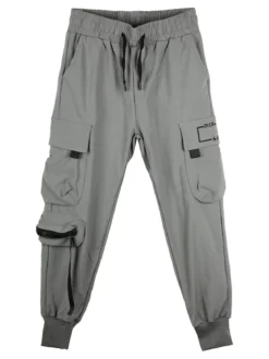 Run Boy Pantaloni cargo da ragazzo con polsini e coulisse - acqua marina