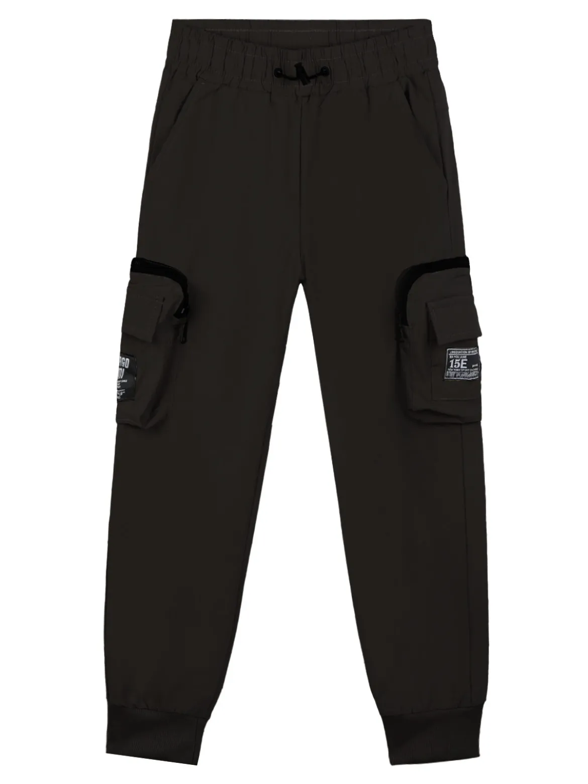 Run Boy Pantaloni da bambino con tasconi e polsini alle caviglie