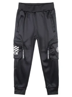Run Boy Pantaloni da bambino con tasconi laterali e polsini