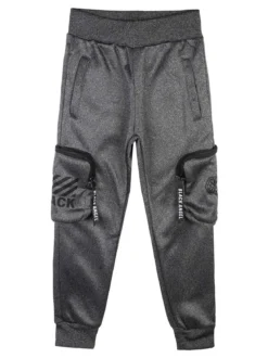 Run Boy Pantaloni da bambino con tasconi laterali e polsini