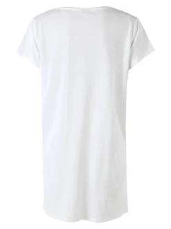 Sabor Cherry-Coke maxi t-shirt donna in cotone a maniche corte con stampa disegno - verde