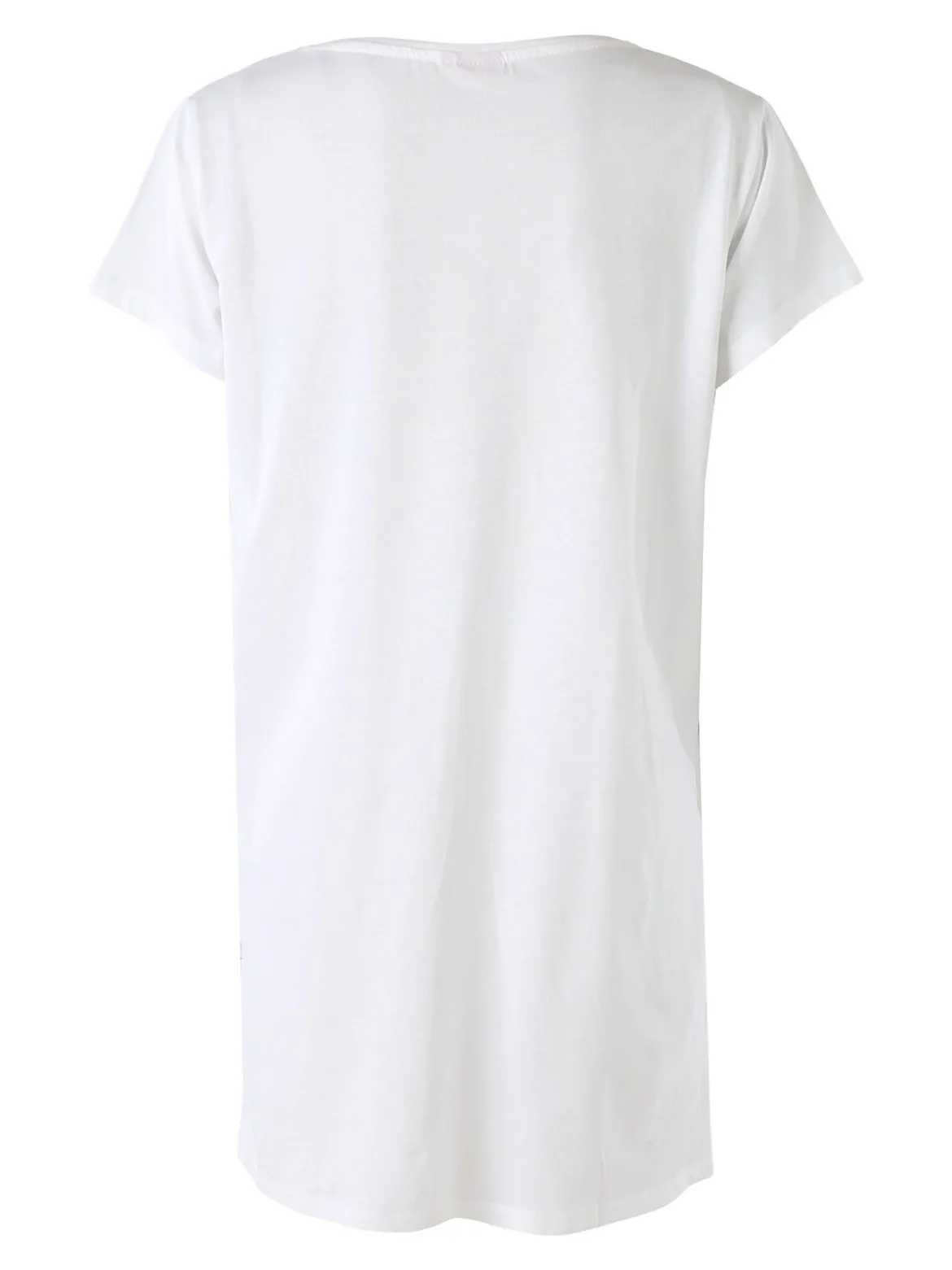 Sabor Cherry-Coke maxi t-shirt donna in cotone a maniche corte con stampa disegno - verde