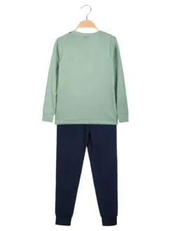 Sabor Jurassic world pigiama lungo da bambino in cotone - verde