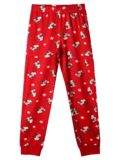 Sabor Snoopy pigiama natalizio da bambina in cotone