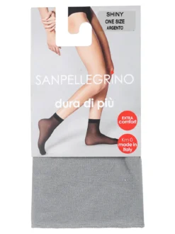 Sanpellegrino Calzini lurex da donna - argento