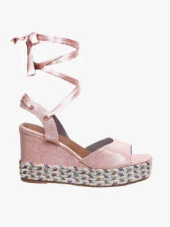 Saralòpez Sandali donna alla schiava con zeppa