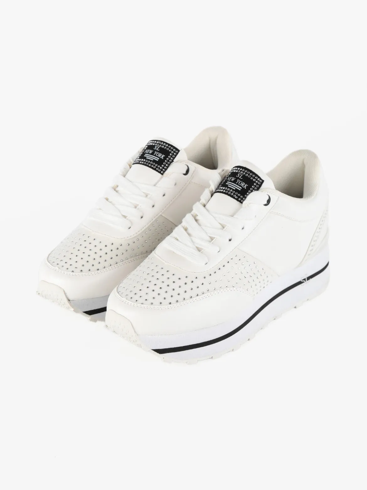 Saralòpez Sneakers da donna con strass