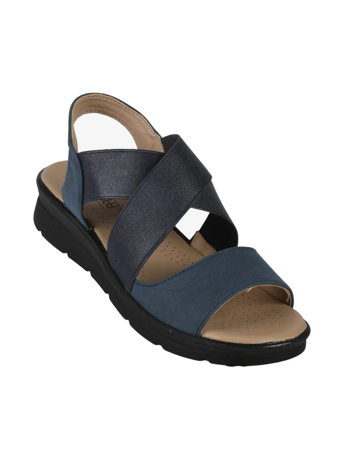 Scatti Sandali donna comfort con zeppa e fasce intrecciate