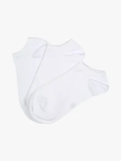 Scopri Confezione da 3 paia di minicalze unisex in cotone elasticizzato - bianco