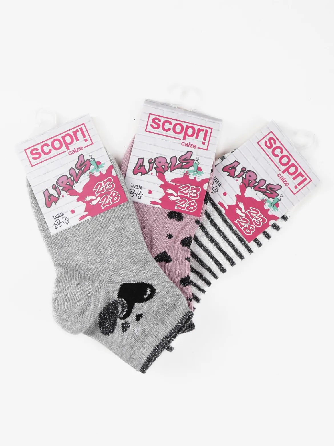 Scopri Junior Calze corte da bambina confezione da 3 paia