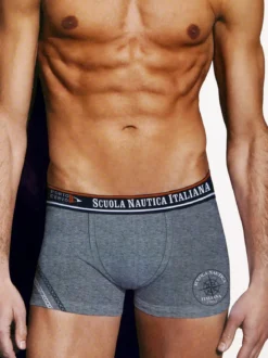 Scuola Nautica Italiana Boxer da uomo in cotone
