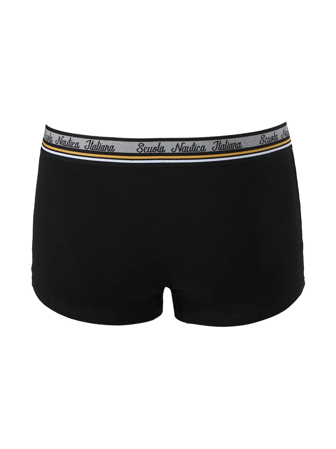 Scuola Nautica Italiana Boxer da uomo in cotone stretch - nero