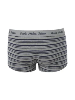 Scuola Nautica Italiana Boxer da uomo rigati in cotone stretch - grigio