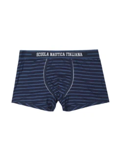 Scuola Nautica Italiana Boxer uomo in cotone a righe