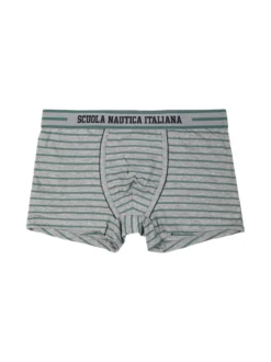 Scuola Nautica Italiana Boxer uomo in cotone a righe