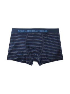 Scuola Nautica Italiana Boxer uomo in cotone a righe