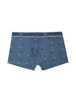 Scuola Nautica Italiana Boxer uomo in cotone con stampe