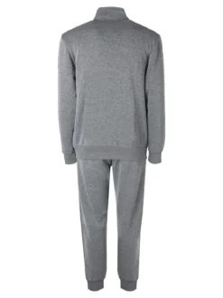Scuola Nautica Italiana Completo tuta da uomo felpata con zip intera - grigio