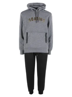 Scuola Nautica Italiana Completo tuta da uomo invernale 2 pezzi con cappuccio - grigio scuro